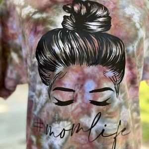 Handmade custom tiedye graphic tee unisex Sz M